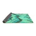 thumbnail image 2 of Ahgly Company Indoor Rectangle Abstract Turquoise Blue Modern Area Rugs, 7' x 9', 2 of 4