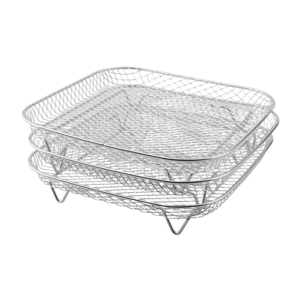 Innovative Square Rack Set for Air Fryers Increase Capacity & Simplify Cleaning