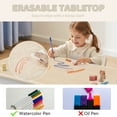 thumbnail image 6 of DOREROOM Kids Table and 2 Chairs Set, Height-Adjustable Toddler Table and Chairs Set with Graffiti Desktop, 23.6''L x 23.6''W Children Activity Table for Daycare, Classroom, Home, 6 of 6
