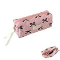thumbnail image 5 of Bow Makeup Bag Multifunctional Makeup Brush Bags Portable Bow Pencil Case Colorful Travel Toiletry B, 5 of 6