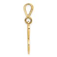 thumbnail image 2 of Diamond2Deal 14K Pendentif Initiale Lettre C en Or Jaune Script Filigrane pour Femmes (L - 0.72 Pouces, W - 0.57 Pouces), 2 of 6