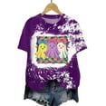 thumbnail image 6 of Women Graphic Tees Cartoon Printed Round Neck Short Sleeve T Shirt Halloween T Shirt Tops, 6 of 6
