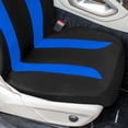 thumbnail image 6 of FH Group Universal Fit Blue Car Seat Covers, Polished and Chic Flat Cloth Seat Protector for Trucks, SUVs & Vans, Washable - Full Set, 6 of 9