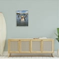 thumbnail image 2 of Funny Dog Goggles Swimming Bay Animals & Insects Graphic Art Gray Framed Art Print Wall Art, 2 of 7