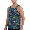 thumbnail image 2 of Haiem Halloween Elements Men Workout Tank Top Gym Bodybuilding Sleeveless Muscle T Shirts Athletic Tank Breathable Workout Shirt-X-Large, 2 of 8