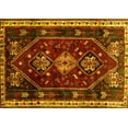 thumbnail image 1 of Ahgly Company Indoor Rectangle Persian Yellow Traditional Area Rugs, 2' x 3', 1 of 4