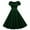 Green, variant on Womens Summer Dresses Neck Party Retro 60S Sleeve Swing Short 50S Vintage Gift Dress
