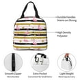 thumbnail image 2 of Kdxio Gold Glittering Hearts and Flamingos Print Insulated Lunch Bag,Reusable Tote Lunch Box for Women Men,Leakproof Cooler Lunch Bags for Work Office Travel Picnic, 2 of 6
