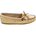 thumbnail image 4 of Minnetonka Women's Deerskin Soft-T Moccasin,Champagne Deerskin,6.5 M US, 4 of 5