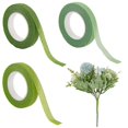 thumbnail image 1 of 3 rollos de cinta floral verde de 90 yardas y 0,47" de ancho, adhesiva para floristería, para envolver tallos de flores y arreglos florales de boda., 1 of 6