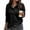 Black #008, variant on Mohiass Womens Pullover Henley Sweatshirt Button Down V Neck Long Sleeve Pullover Lightweight Casual Fall Ribbed Tops Black XL