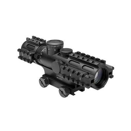 NcStar 2-7x32 Scope 3-Rail Blue Illuminated P4 Green Weaver Mount
