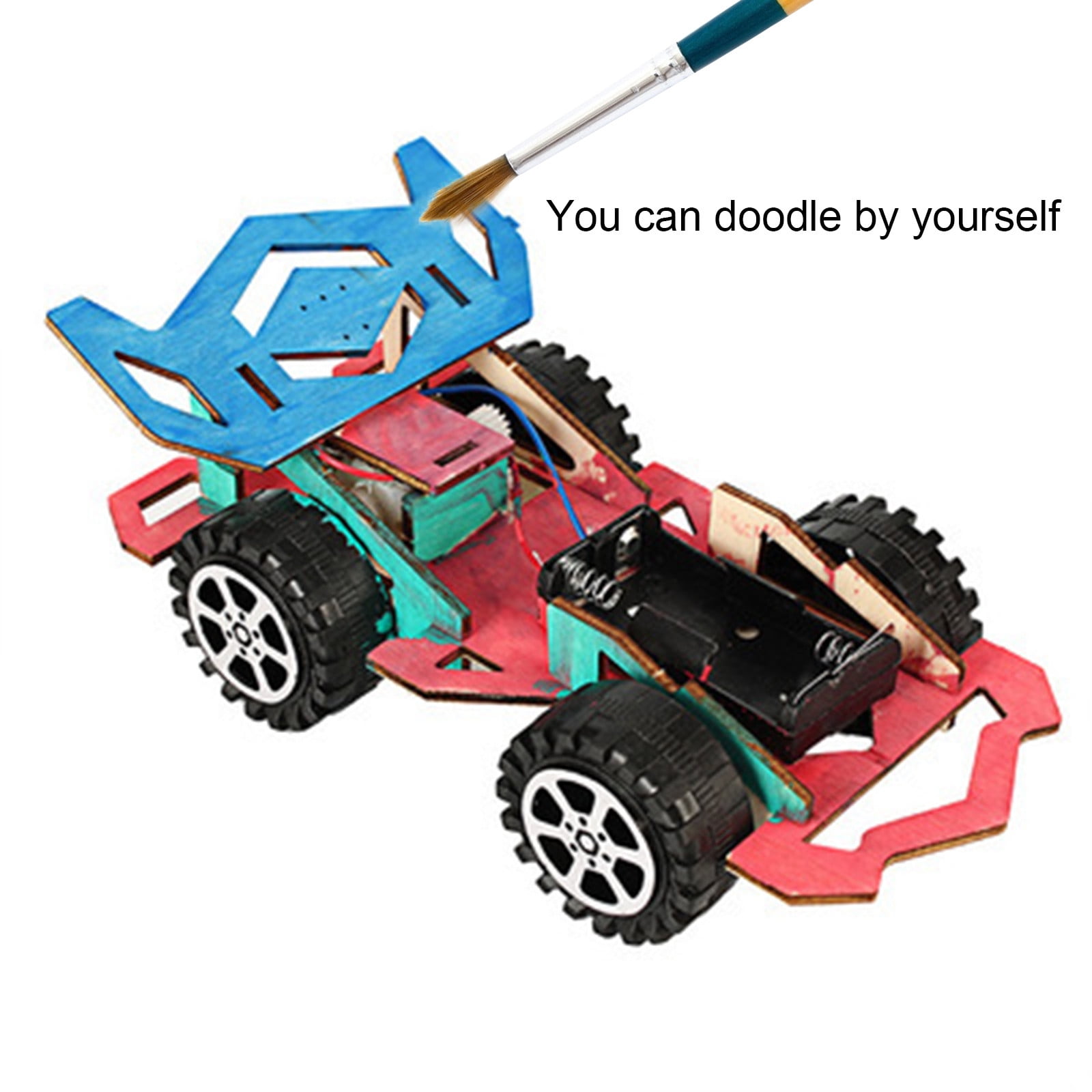 ToysYGift Clearance Toys Clearance Toys for Girls Boys 36 Years Childrens DIY Wooden Car Toys Can B(图5)