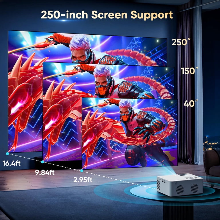 GCZ Mini Projector with WiFi and 4K Support photo 7