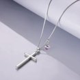 thumbnail image 4 of Cross Necklace 925 Sterling Silver Philippians 4:13 I Can Do All The Things Inspirational Necklace Gifts for Women Men 20+2'', 4 of 10