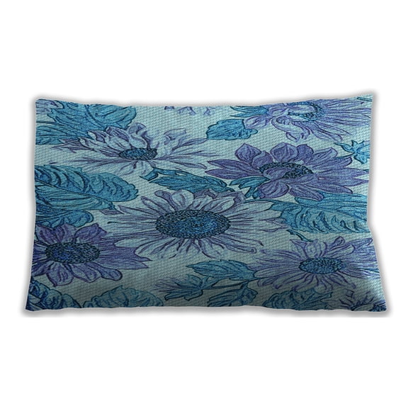 Ahgly Company Outdoor Rectangular Contemporary Lumbar Throw Pillow, 13 inch by 19 inch