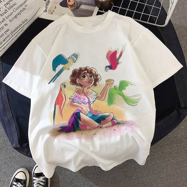 Nuevo Encanto Mirabel niños ropa camisetas Disney camisetas niños dibujos animados Kawaii moda Anime Tops niño niña trajes camiseta Tan Jianjun unisex