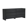 thumbnail image 6 of Linda Modern 72" Double Wide Dresser in Charcoal Grey (6-Drawer), 6 of 10