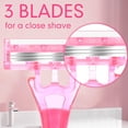 thumbnail image 5 of 30 Pcs Women's Disposable Razors Bulk 3 Blades Sensitive Skin for a Smooth and Comfortable Shave, 5 of 5