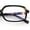Tortoise, variant on Womens Luxe Narrow Rectangle Plastic Blue Light Filter Computer Glasses Black