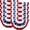 1.5x3.0 feet, 10 pack, variant on 2 Pack Flag Bunting for Outside,Patriotic 4th of July Decorations,2x4 FT Patriotic Bunting Flags Memorial Day Decor,Red White and Blue Pleated Fan Flag,Flags Banners for Porch
