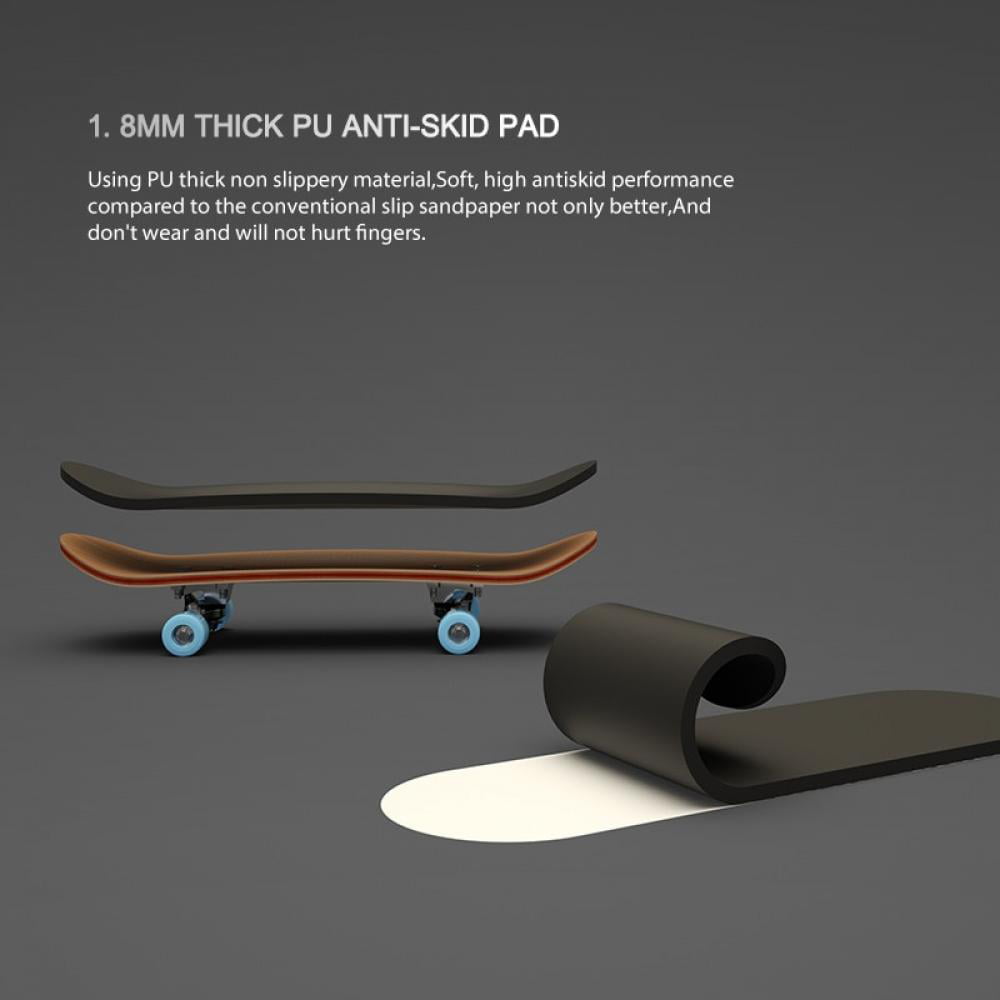 24PCS Mini Finger Skateboard Teach Deck Fingerboards With rose red Bearing Wheel 