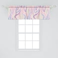 thumbnail image 2 of Ambesonne Tropical Window Valance with Rod Pocket, Watercolor Zebra Pattern, 54" x 12", Pale Lavender Blush and Pink, 2 of 2
