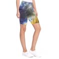 thumbnail image 2 of Women's Plus Size High Waist Workout Stretch Active Yoga Print Biker Shorts Pants, 2 of 5