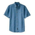thumbnail image 5 of Port & Company Short Sleeve Value Denim Shirt (SP11) Faded Blue, L, 5 of 6