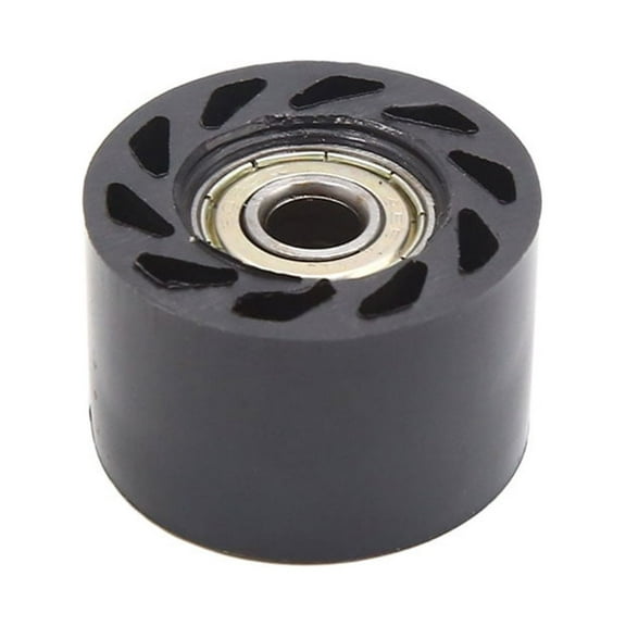 Unique Bargains 8mm Hole Chain Roller Pulley Slider Tensioner Wheel Guide Black for CRF