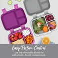 thumbnail image 4 of Bentgo Fresh Bento Box 4-Compartment Gray 39.2 oz. (BGOFR-2Y), Bento Lunch Box for Adults and Teens, 4-Compartment Leak-Proof Design, Great for Portion Control, 4 of 8