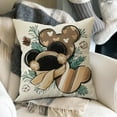 thumbnail image 5 of Warm Winter Wishes Decorative Throw Pillow Covers 16 x 16 Set of 4, Cozy Vibes Pine Needle Farmhouse Outdoor Pillowcase, Seasonal Christmas Holiday Cushion Case Home Decor, 5 of 6