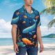 thumbnail image 3 of Balery Whimsical Underwater Fantasy Camisas hawaianas de manga corta para hombre, camisas playeras de corte holgado, camisas de vacaciones con botones,Medium, 3 of 7