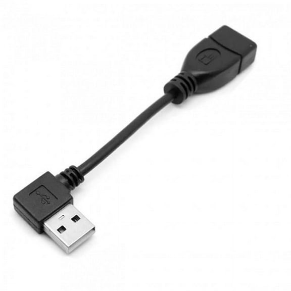 Chenyang CY 480M USB 2.0 Left Angled 90 Degree A type Male to Female Extension Cable 10cm Cable