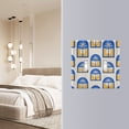thumbnail image 4 of Yayeee Toggle Light Switch Wall Plate 2-Gang 4.56"x4.48" Decorative Outlet Cover, Blue Palm Tree Pattern, 4 of 7