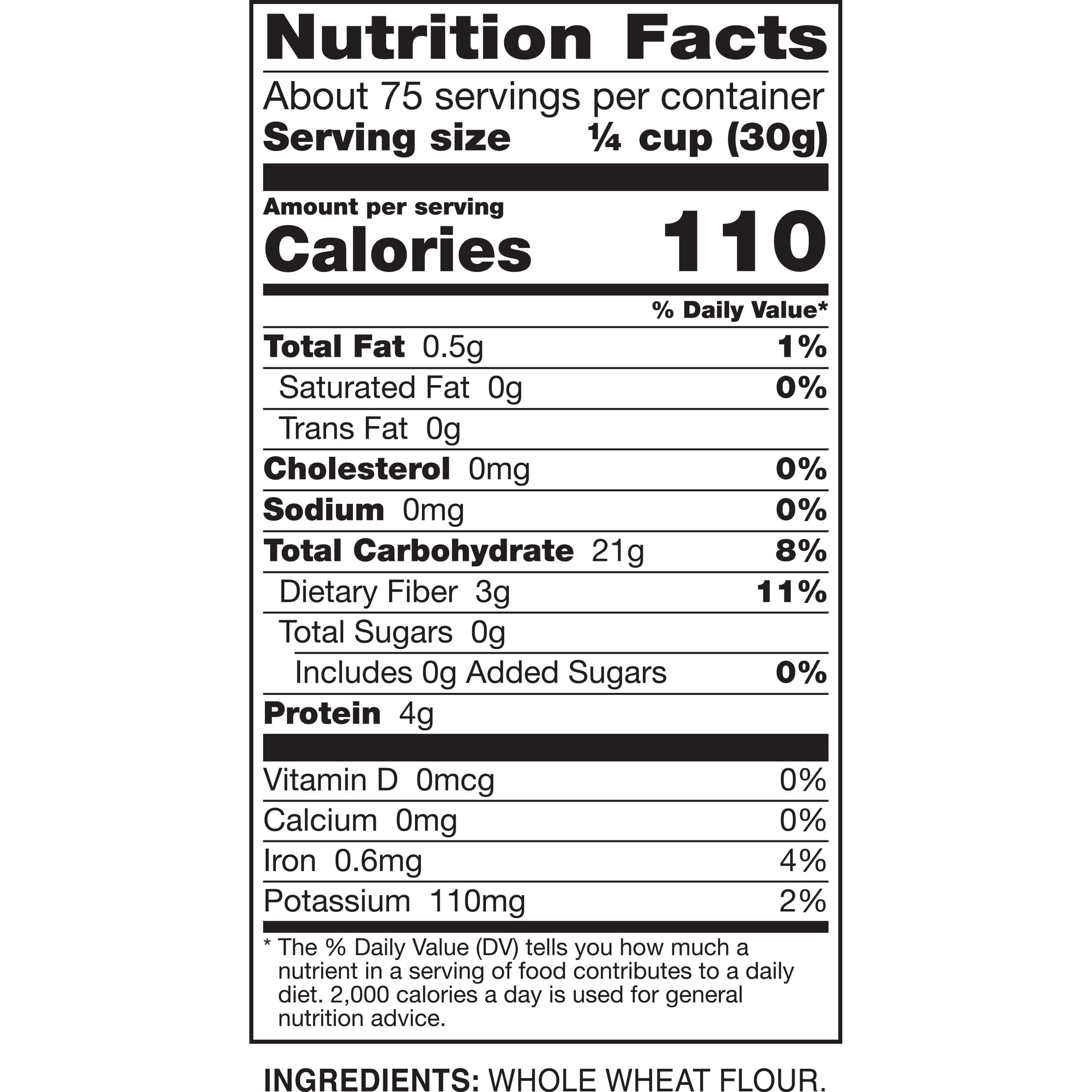 Gold Medal Premium Quality All Natural Whole Wheat Flour, 5 lb