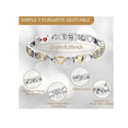 thumbnail image 3 of 2pulsera De Cobre Puro Mujer Terapia Magnético Para Artritis Xtellar blanco, 3 of 4