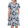 thumbnail image 1 of Disketp Hawaiian Style para Vestido de Manga Corta para Mujeres, Vestidos de Verano para Mujeres, Casual y Holgado para la Playa, 1 of 6