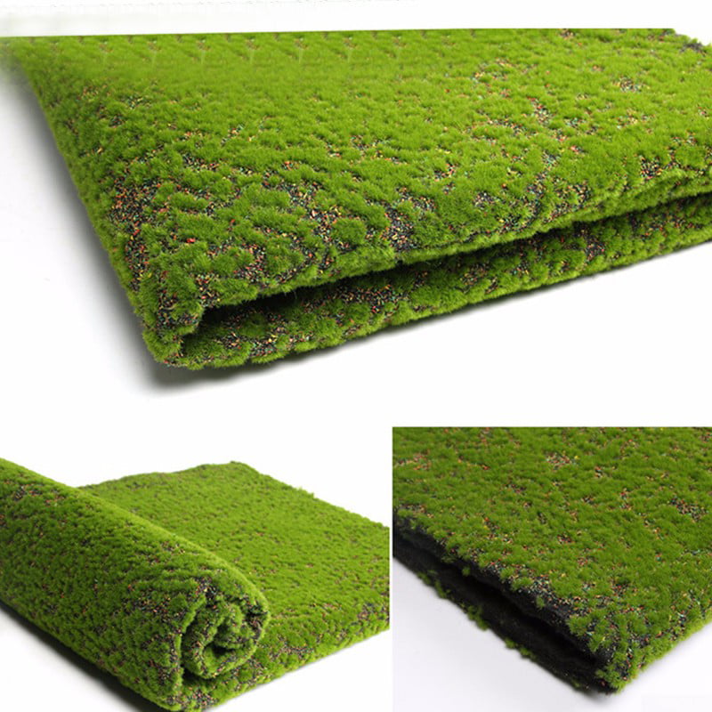 UK Artificial Moss Fake Green Plants Faux Moss Grass For Shop Home Patio Decor 