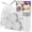 1.2Gal white 120 Counts, variant on 2.6-Gallon Trash Bags Heavy Duty - Heihaily Drawstring Kitchen Garbage Bags for Office/Bathroom, Leak-Proof Design, Odor Control Technology, Small Plastic Bags Clear(60 Count)