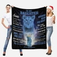 thumbnail image 2 of LHSHID Personalized Love Blanket Throw to My Daughter from Mom you'll feel my love within it moring noon and night Lion Blanket for My Daughter, 2 of 5