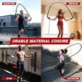 thumbnail image 2 of TaitWay 2.8lb 5lb Adult Anti-Slip Weighted Jump Rope, Heavy Skipping Rope, Black, 2 of 9