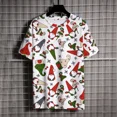 thumbnail image 1 of Camisetas con estampado de árbol de Navidad para hombre, Camiseta con cuello redondo, Tops de manga corta de marca de lujo, Verano, 1 of 5