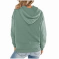 thumbnail image 2 of Aricy Hoodies for Women Plus Size Hoodies Tops Cozy Fleece Fashion Hooded Sweatshirt Winter Long Sleeve Gradient Print Casual Pullover Tops Drawstring, 2 of 3