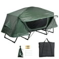 thumbnail image 1 of Yescom Lit de Camp Pliant Surdimensionné pour Camping Randonnée Portable Extérieur avec Bâche de Pluie, Vert, 1 of 11