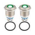 thumbnail image 1 of Unique Bargains 2 luces indicadoras interiores, lámpara de señal LED interior para coche, camión, barco, duradera, 0,47 pulgadas, color verde, 1 of 1
