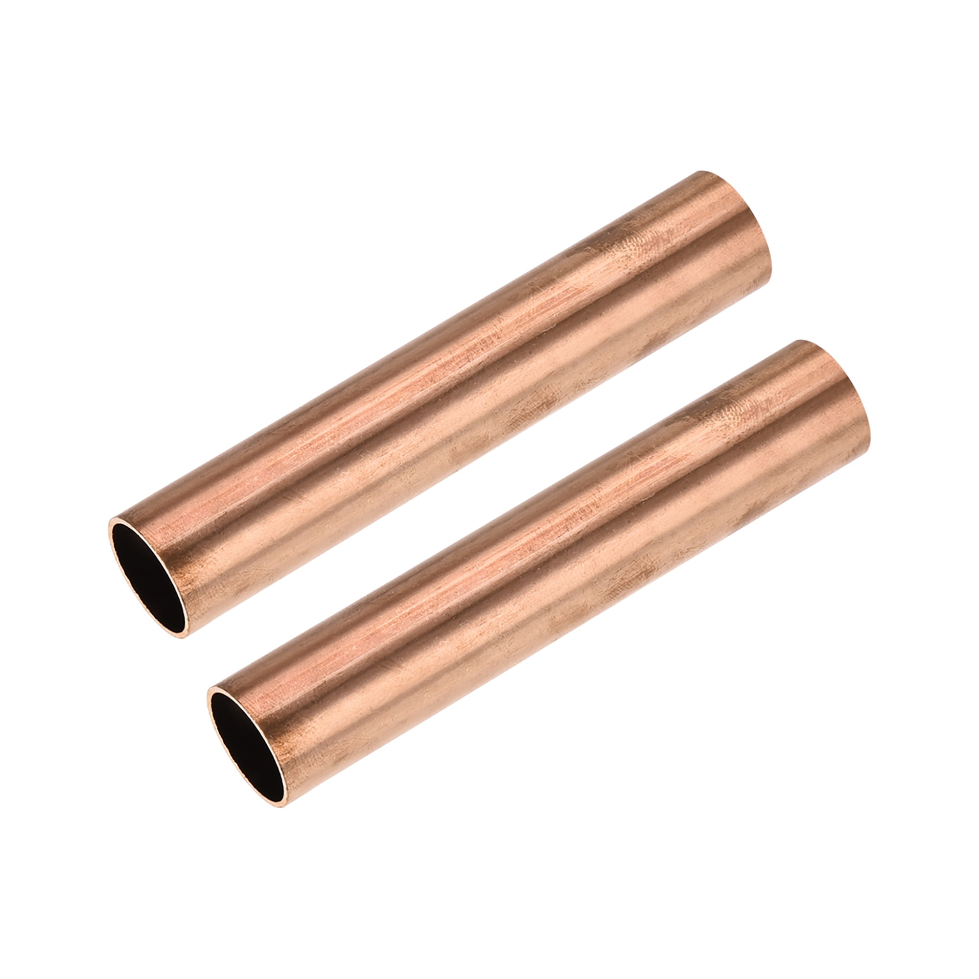 Uxcell 19mm OD 1mm Wall Thickness 100mm Length Copper Round Tube 2 Pack