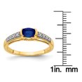 thumbnail image 3 of Primal Gold 14 Karat Yellow Gold Sapphire and Diamond Ring, 3 of 5