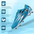 thumbnail image 3 of Botines de fútbol Vizari Bodega Firm Ground para jóvenes, talla 12,5, color cielo/blanco, 3 of 6