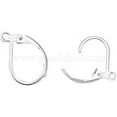 thumbnail image 2 of 20pc Elite 20pcs 304L Stainless Steel Lever Back Hoop Earrings Stainless Steel Color 15x10mm, 2 of 6